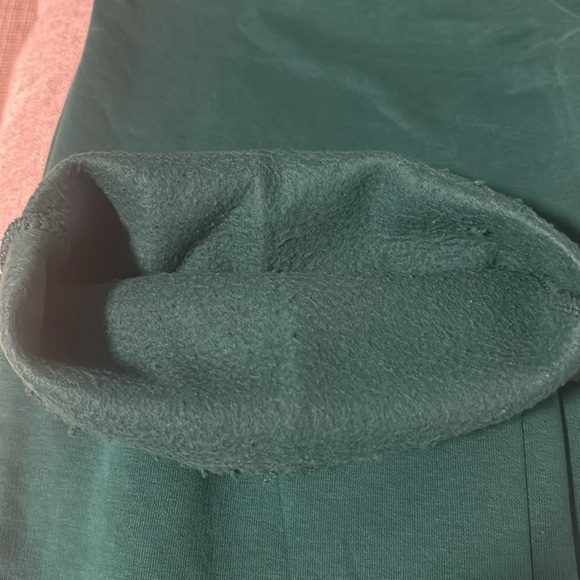 Oversized Wide Leg Green Sweatpants - Picture 3 of 3